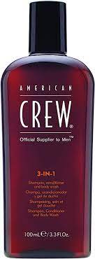 American Crew Shampoo, Conditioner & Body Wash for Men, 3-in-1
