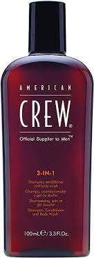 American Crew Shampoo, Conditioner & Body Wash for Men, 3-in-1