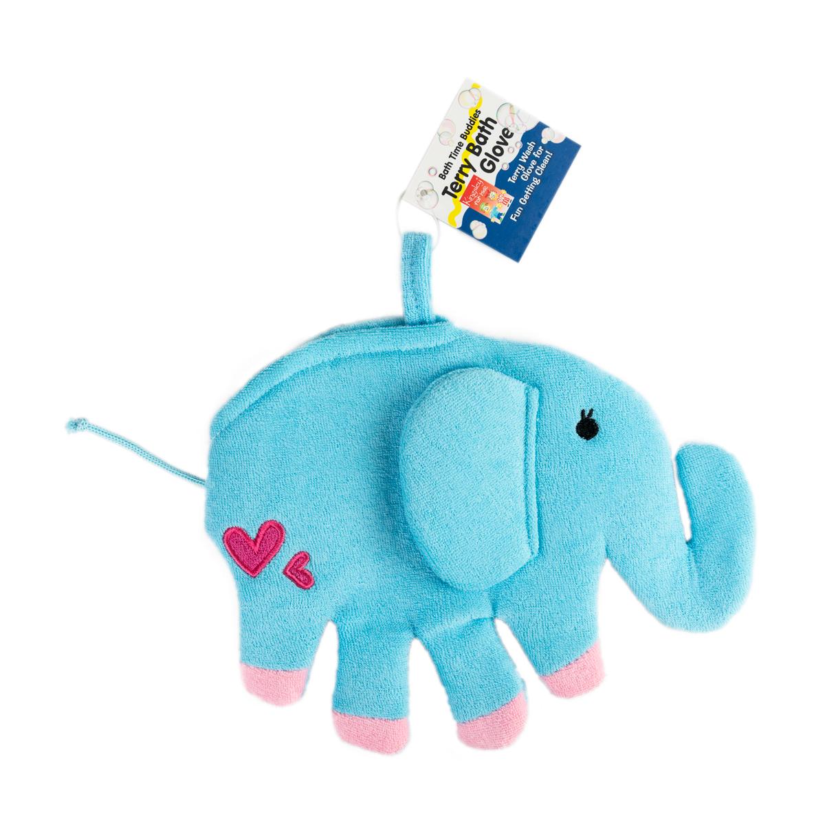 Kingsley For Kids Bath Time Buddies Terry Bath Gloves