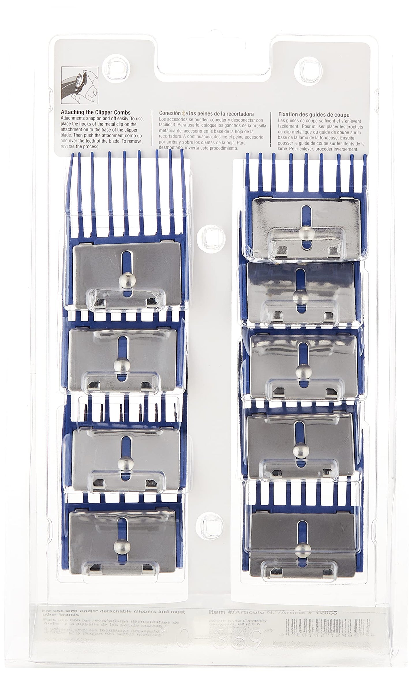 Andis 9 Piece Comb Set #12995