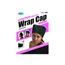 DREAM WORLD -  Lined foam wrap cap - DRE088 - BLACK