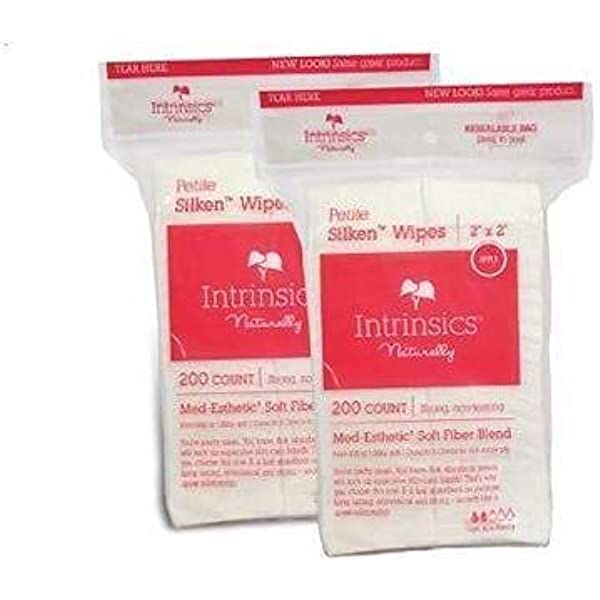 Intrinsics Petite Silken Wipes 2 x 2, 200 Count