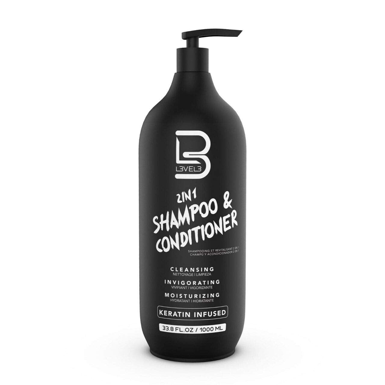 L3VEL3 2 IN 1 Shampoo & Conditioner, 33.8oz