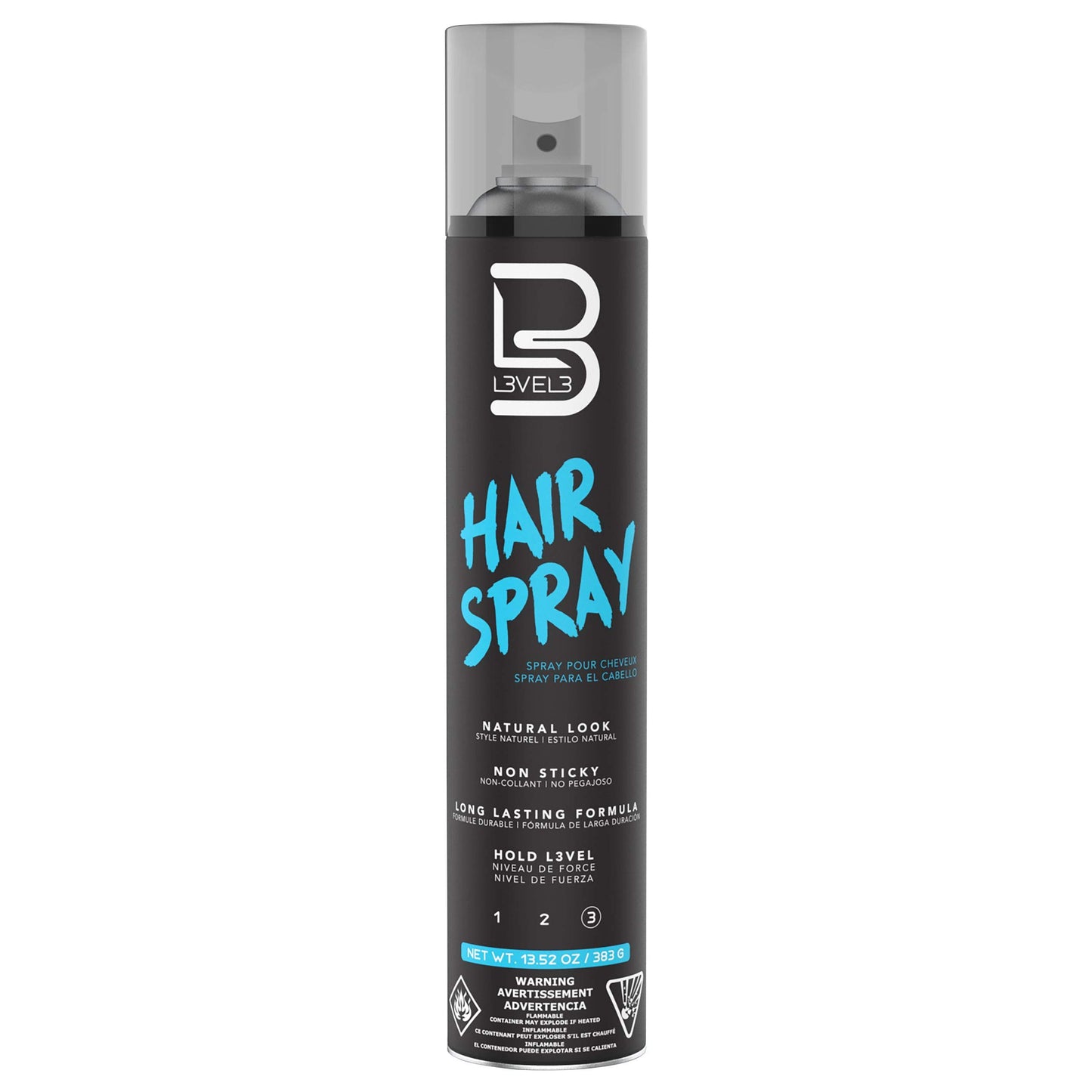 L3VEL3 Natural Look Hairspray, 13.52oz
