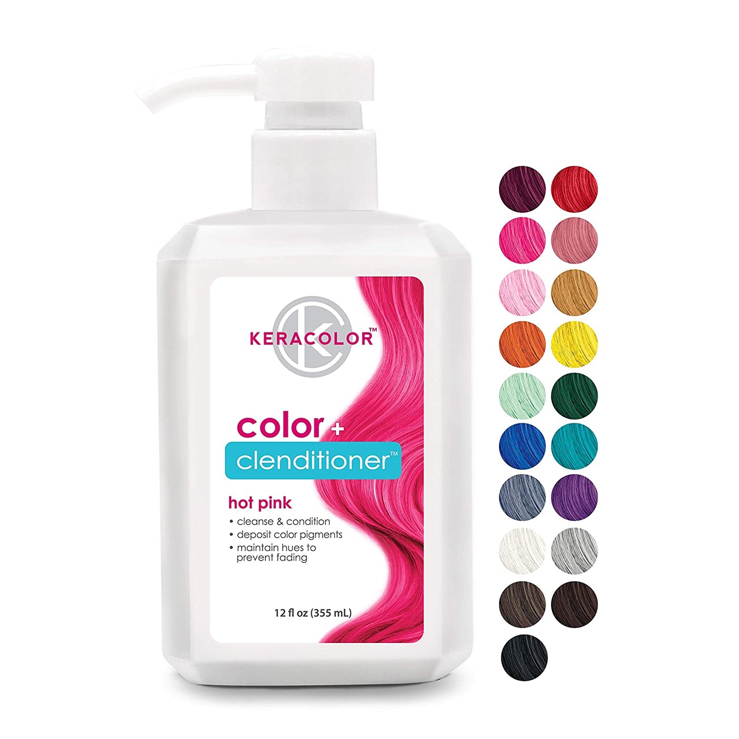 KERACOLOR color + clenditioner, HOT PINK