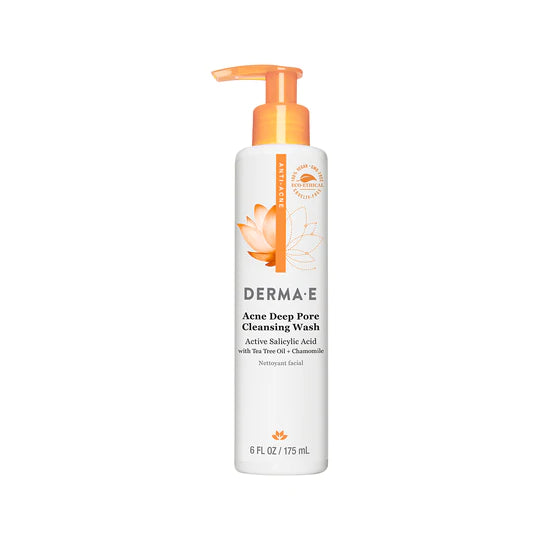 Derma E Acne Deep Pore Cleansing Wash, 6oz