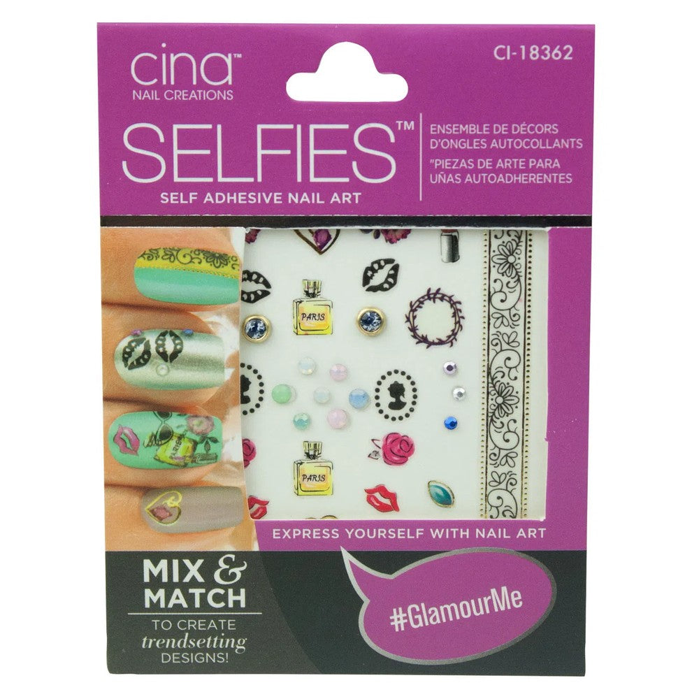 Cina Selfies Self Adhesive Nail Art