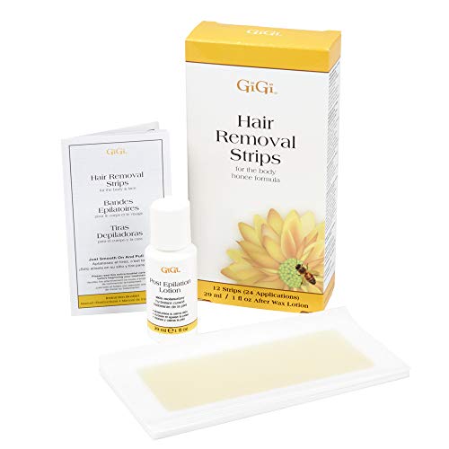 GiGi Hair Removal Strips For The Body, 12 Strips 24 Applications