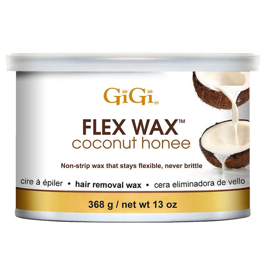 GiGi Coconut Honee Flex Wax, Hard Wax for Face and Body, Non-Strip
