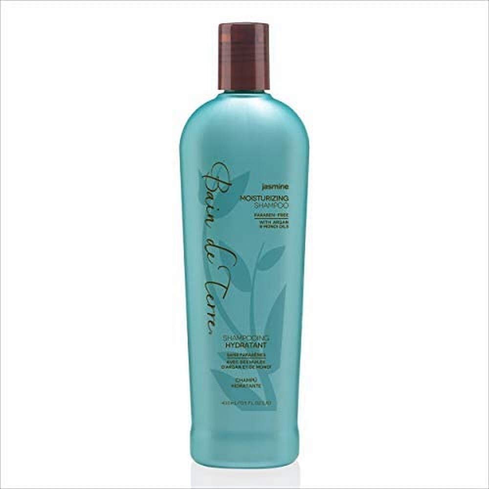 Bain de Terre Jasmine Moisturizing Shampoo, with Argan and Monoi Oil, Paraben-Free