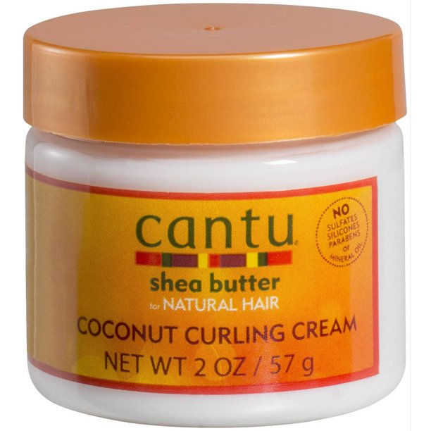 Cantu Shea Butter for Natural Hair Coconut Curling Cream, 2oz / 12oz