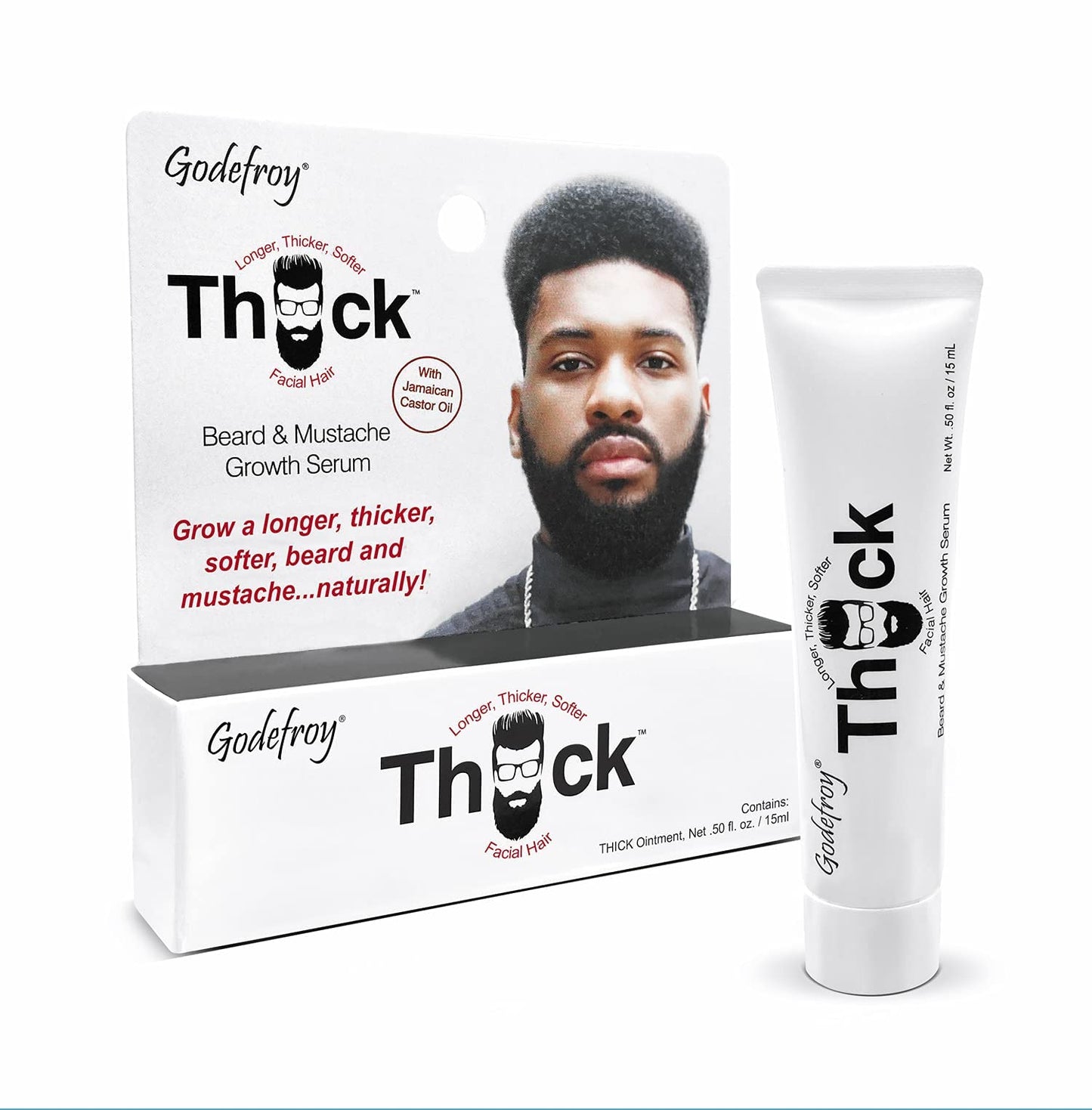 Godefroy Thick Beard and Mustache Growth Serum