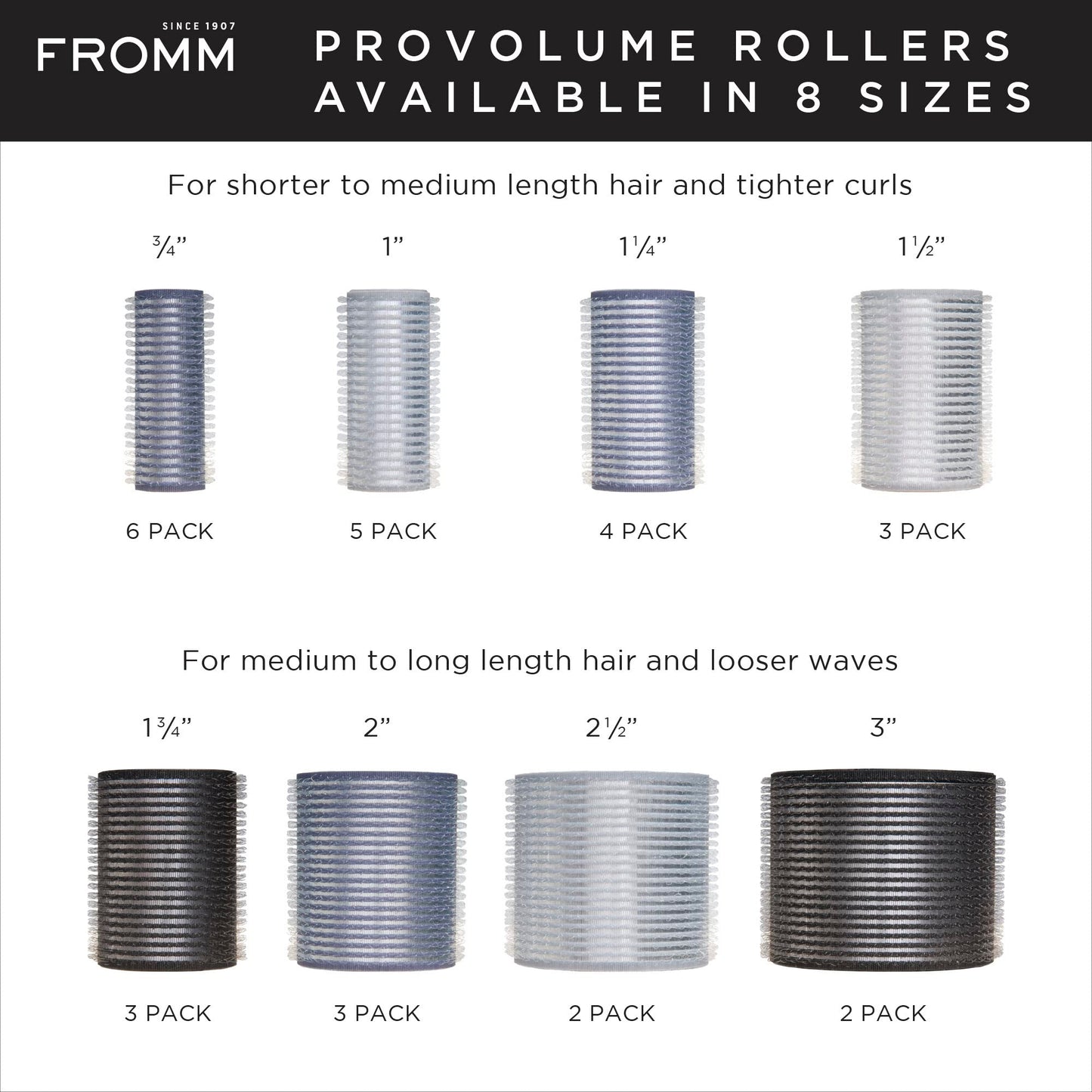Fromm Pro Volume Self Grip Rollers