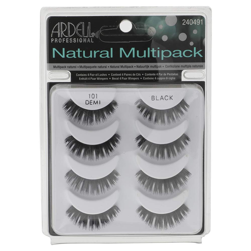 Ardell Natural Multipack Lashes #101 Black, 4 Pairs