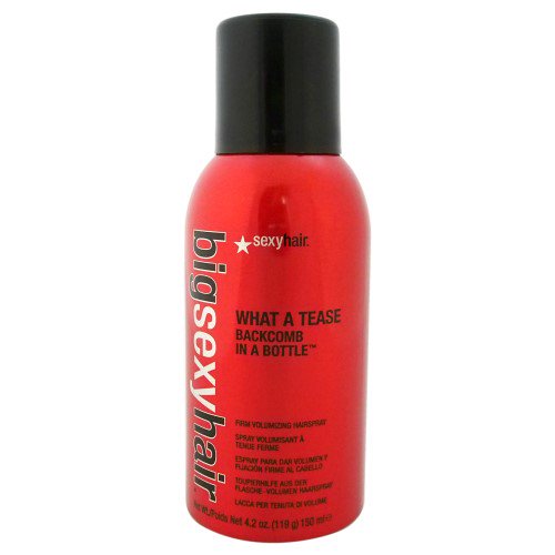 SexyHair Concepts Big Sexy Hair What a Tease Backcomb in a Bottle Firm Volumizing Hairspray, 4.2 oz.