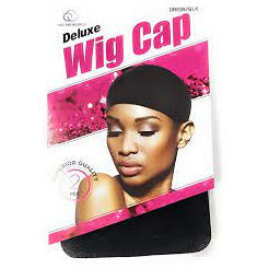 DREAM Deluxe Wig Cap Black 2 pack