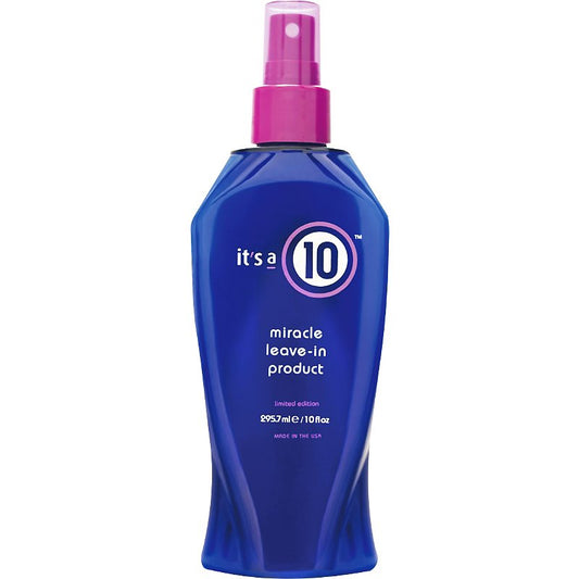 it's a 10 miracle leave-in product, 10 oz.