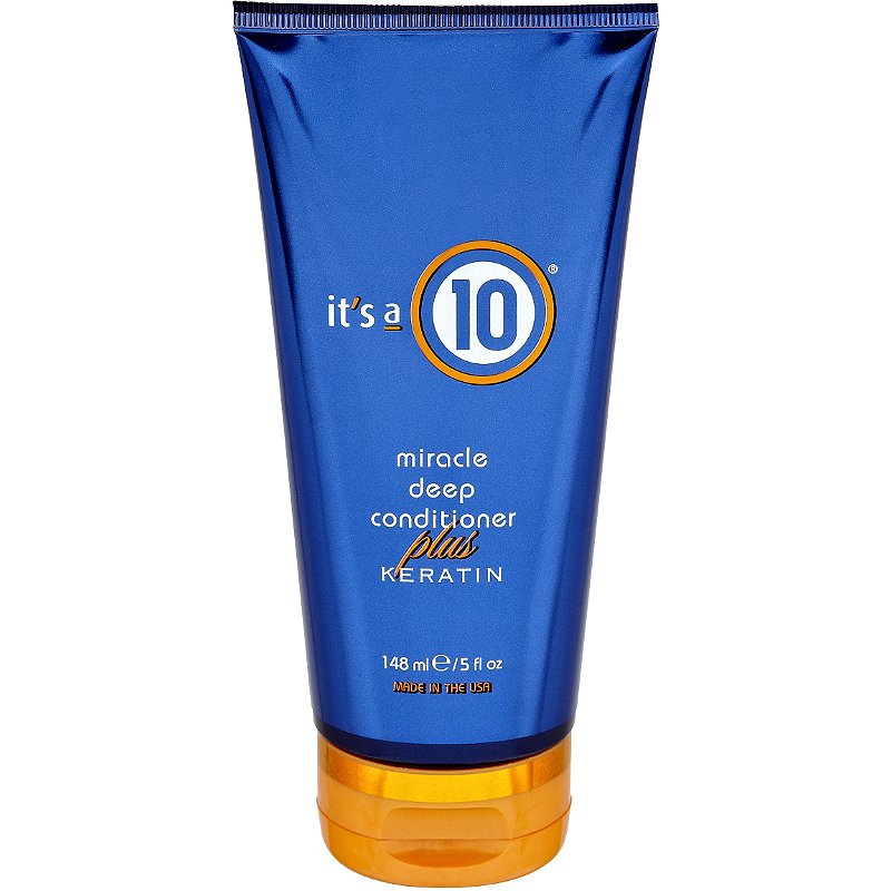 it's a 10 miracle deep conditioner plus Keratin, 5 oz.