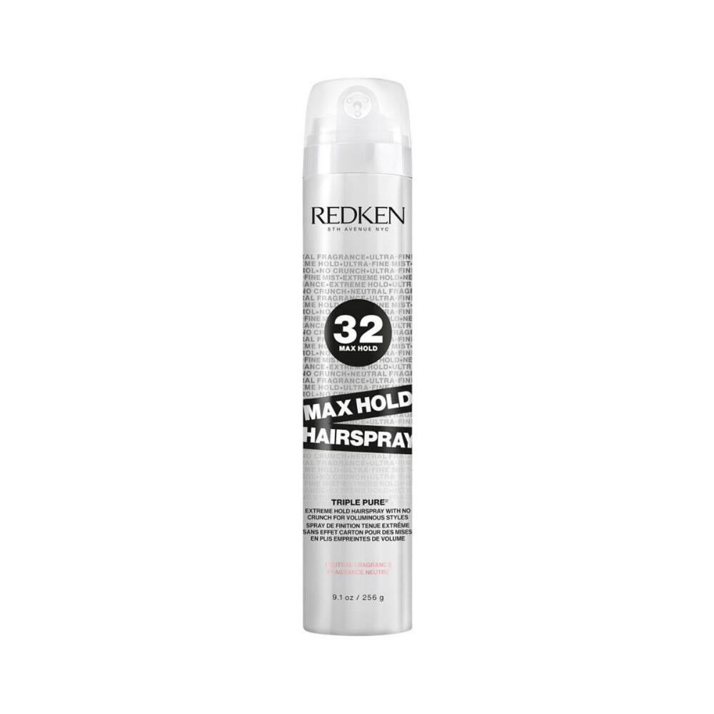 Redken 32 Max Hold Triple Pure Extreme Hold Hairspray, 9.1oz