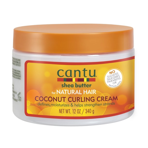 Cantu Shea Butter for Natural Hair Coconut Curling Cream, 2oz / 12oz
