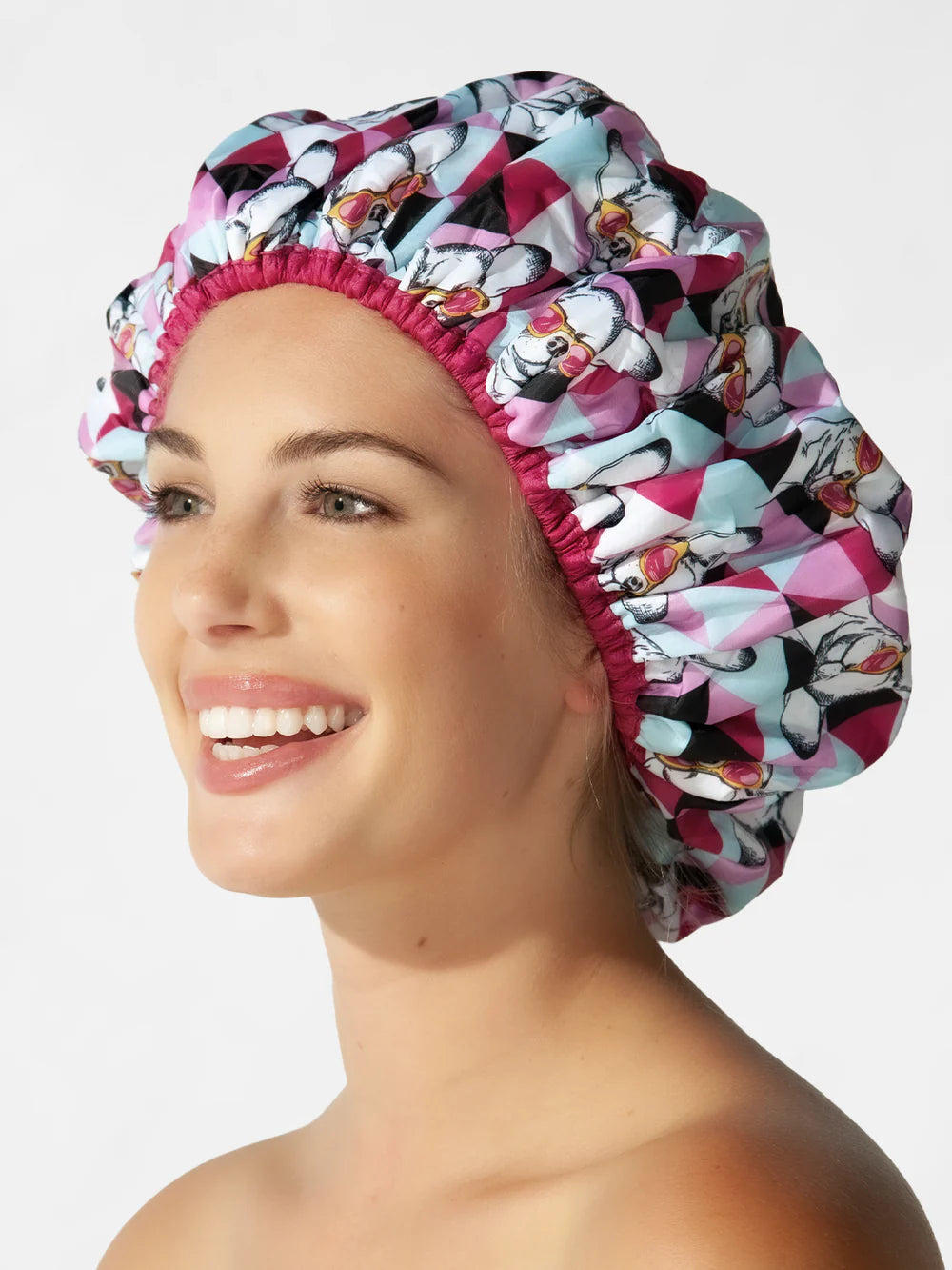 Betty Dain Terry-Lined Shower Cap, Ay Chihuahua!