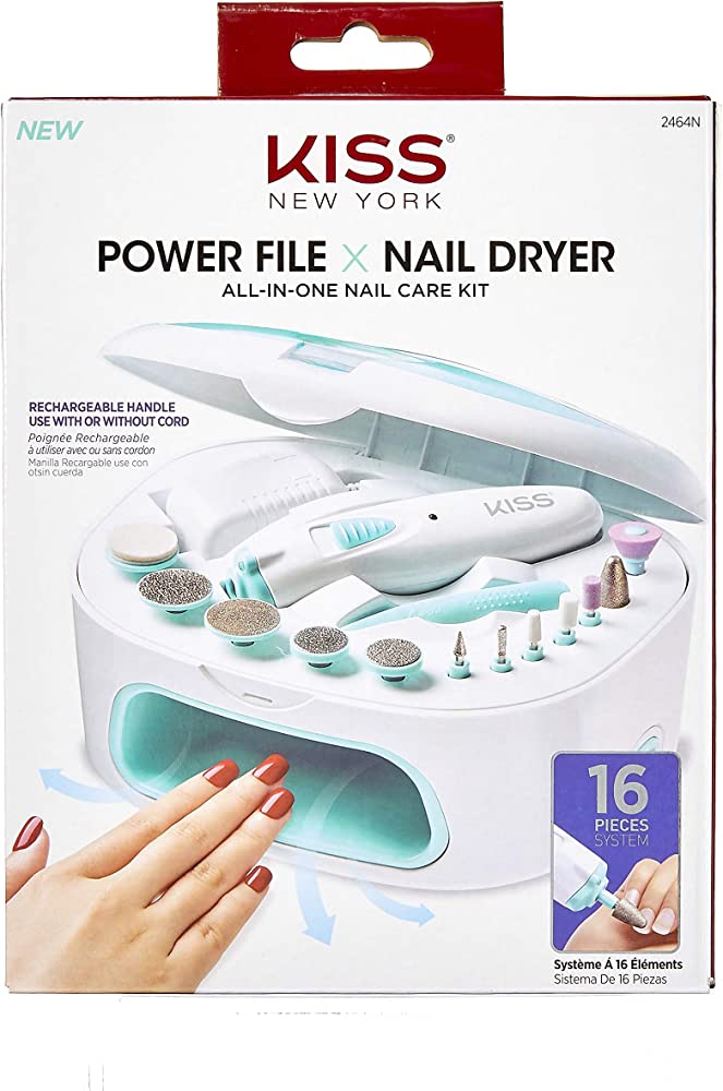 KISS Power File & Nail Dryer All In One Nail Care Kit