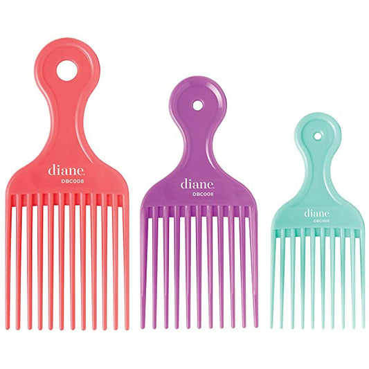 Diane Assorted Lift Combs 3-Pack DBC008