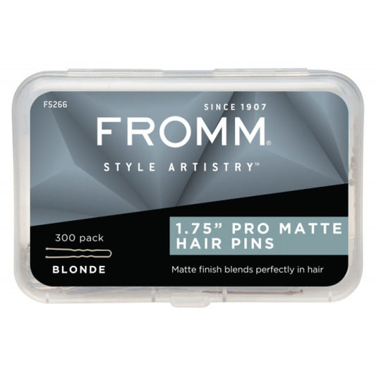 Fromm 1.75" Pro Matte Hair Pins Blonde, 300 ct