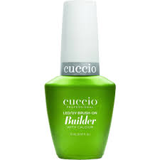 Cuccio Brush on Builder Gel with Calcium - 13ml, Clear - Long-Lasting LED / UV Gel Builder Nail Polish - Extra Strong, Easy Removal