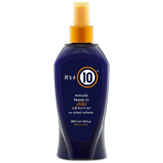 it's a 10 miracle leave-in treatment plus Keratin, 10 oz.