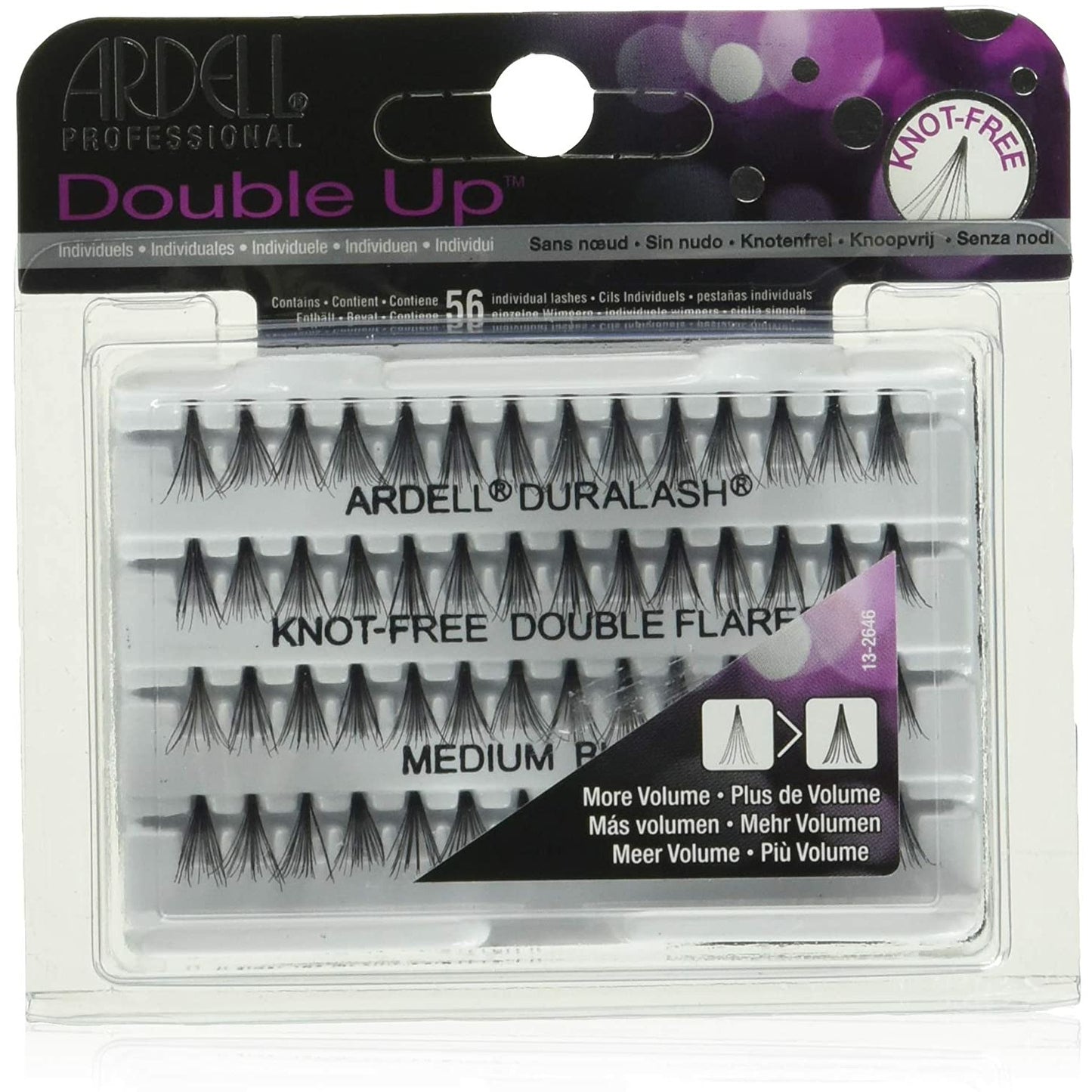 Ardell Knot-Free Individual Lash Double, Black, Medium