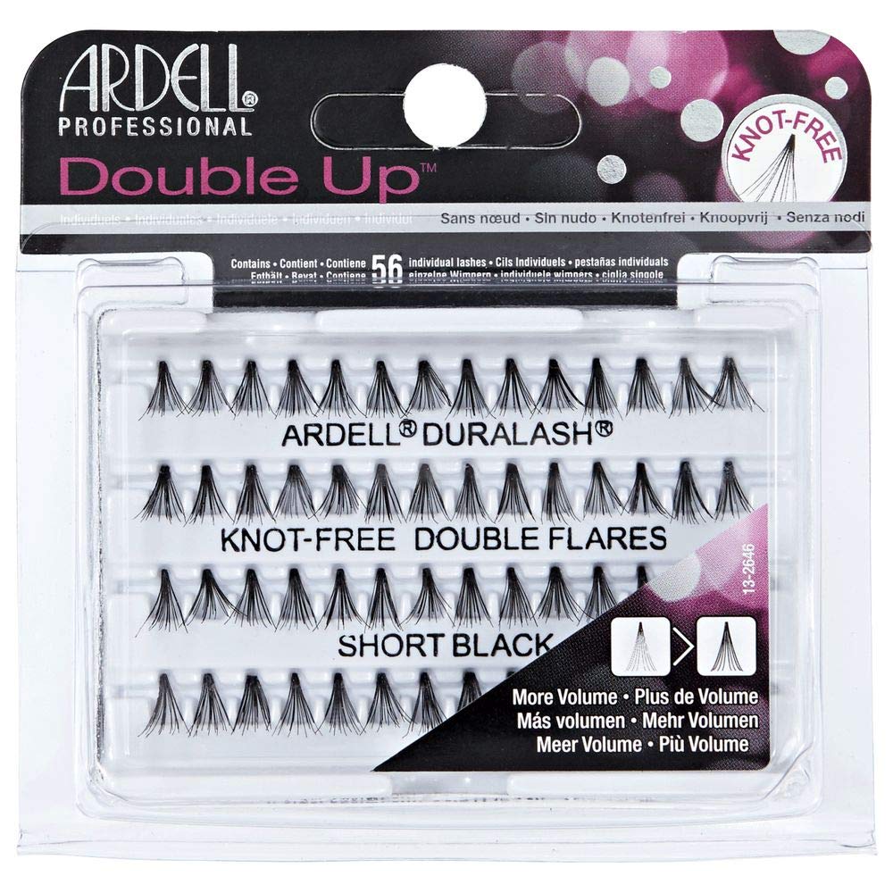 Ardell Double Individuals Knot Free Double Flares Black Short