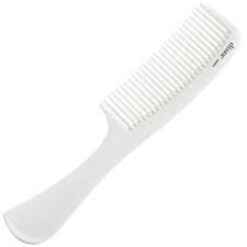 Diane Heat Resistant Shampoo Comb 8-3/4" - White #D6810