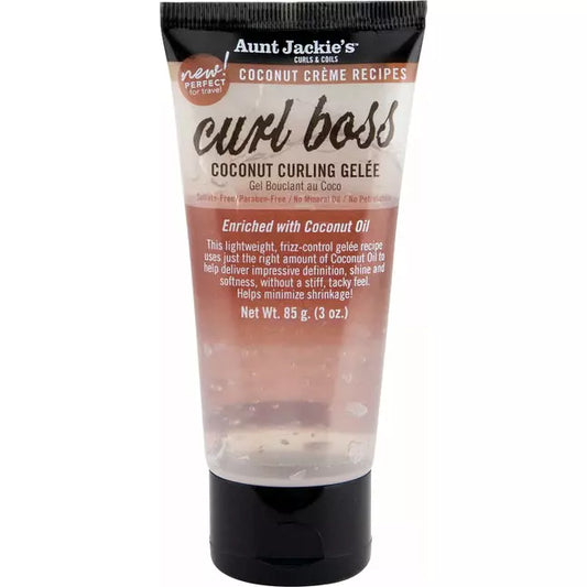 Aunt Jackie's Curls and Coils Curl Boss Coconut Curling Gelee, 3oz