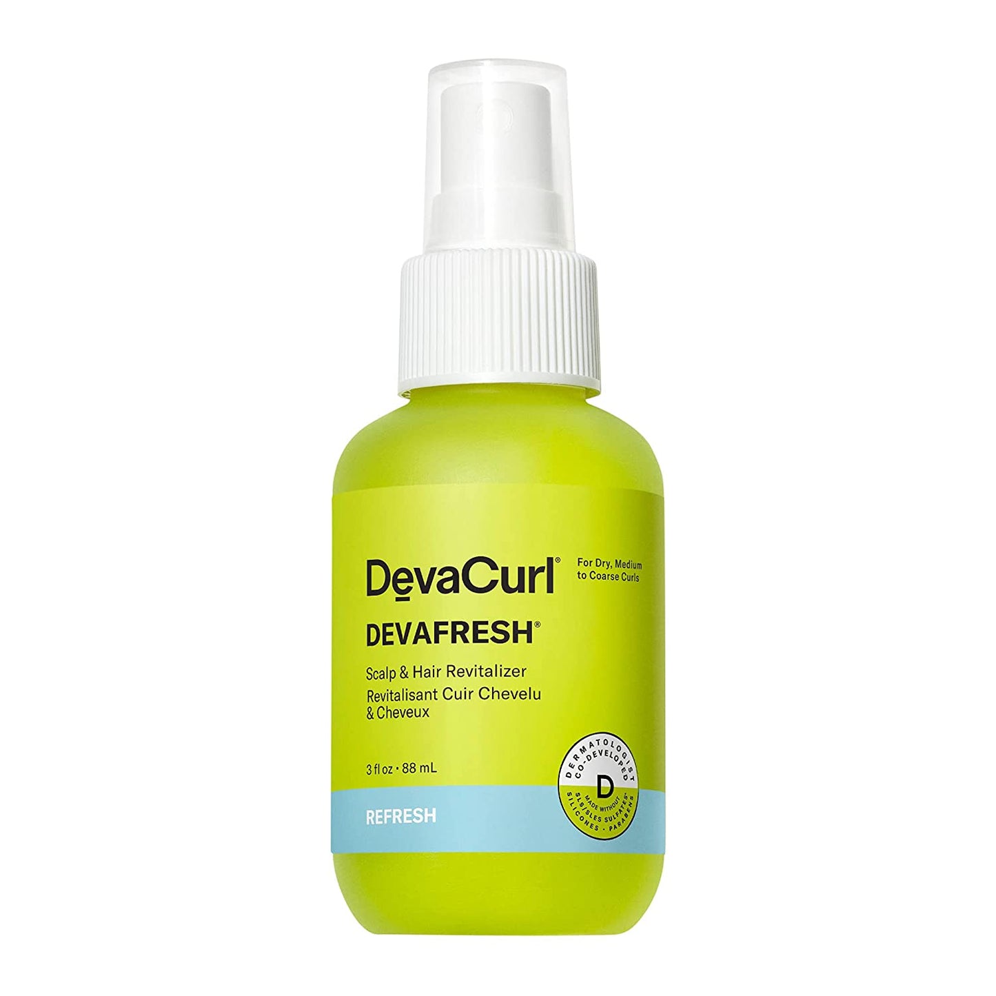 Devacurl Mist-Er Right Lavender-Infused Curl Refresher & Scalp Rejuvenator, 3 Oz