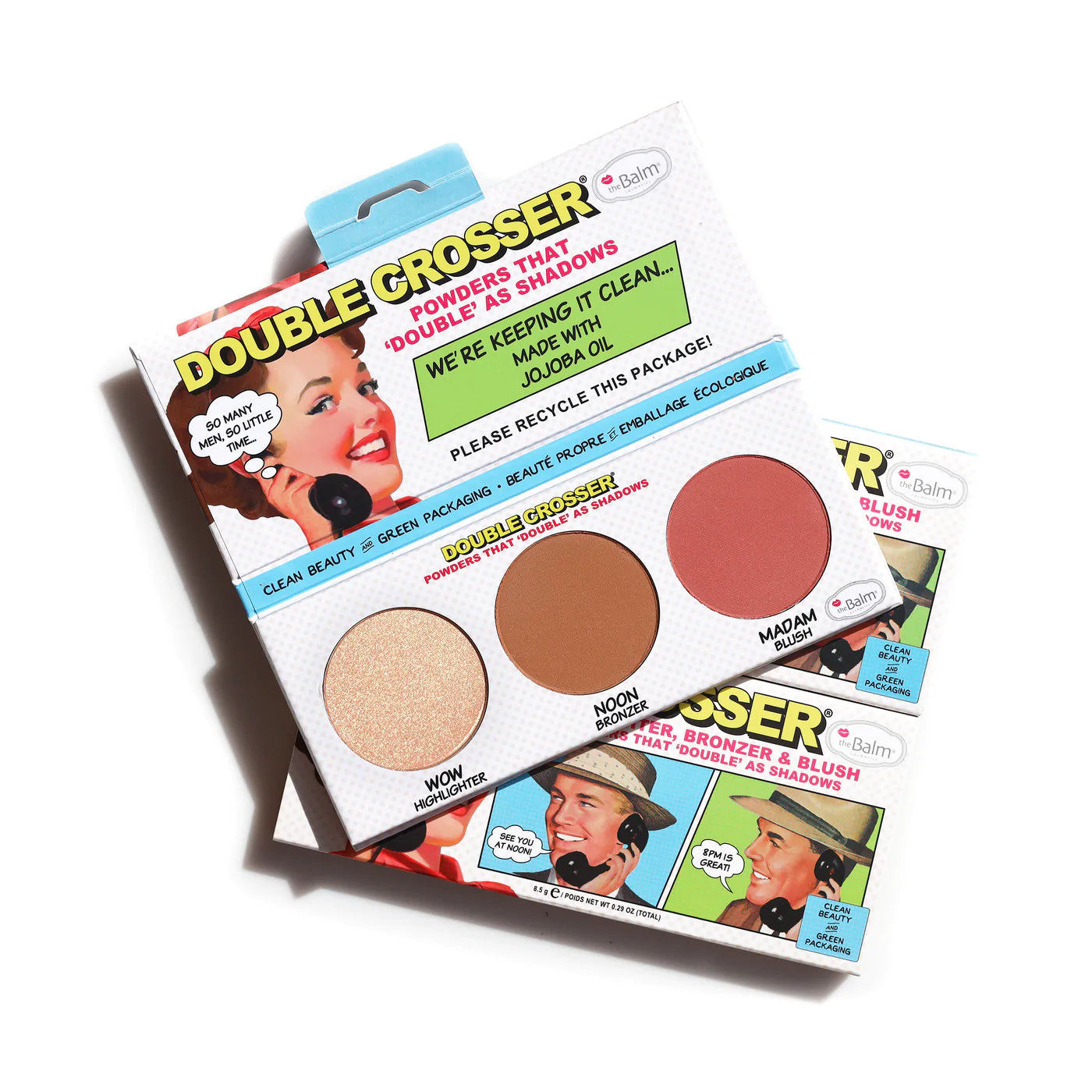 theBalm Double Crosser Highlight,Bronzer, and Blush Palette