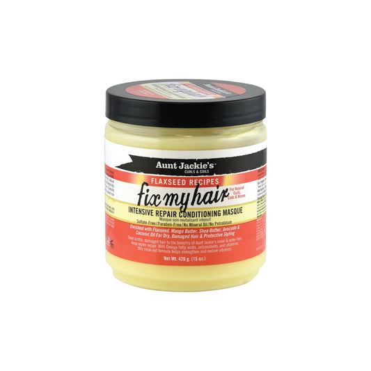 Aunt Jackie's Curls and Coils Fix My Hair Intensive Repair Conditioning Masque, 15oz