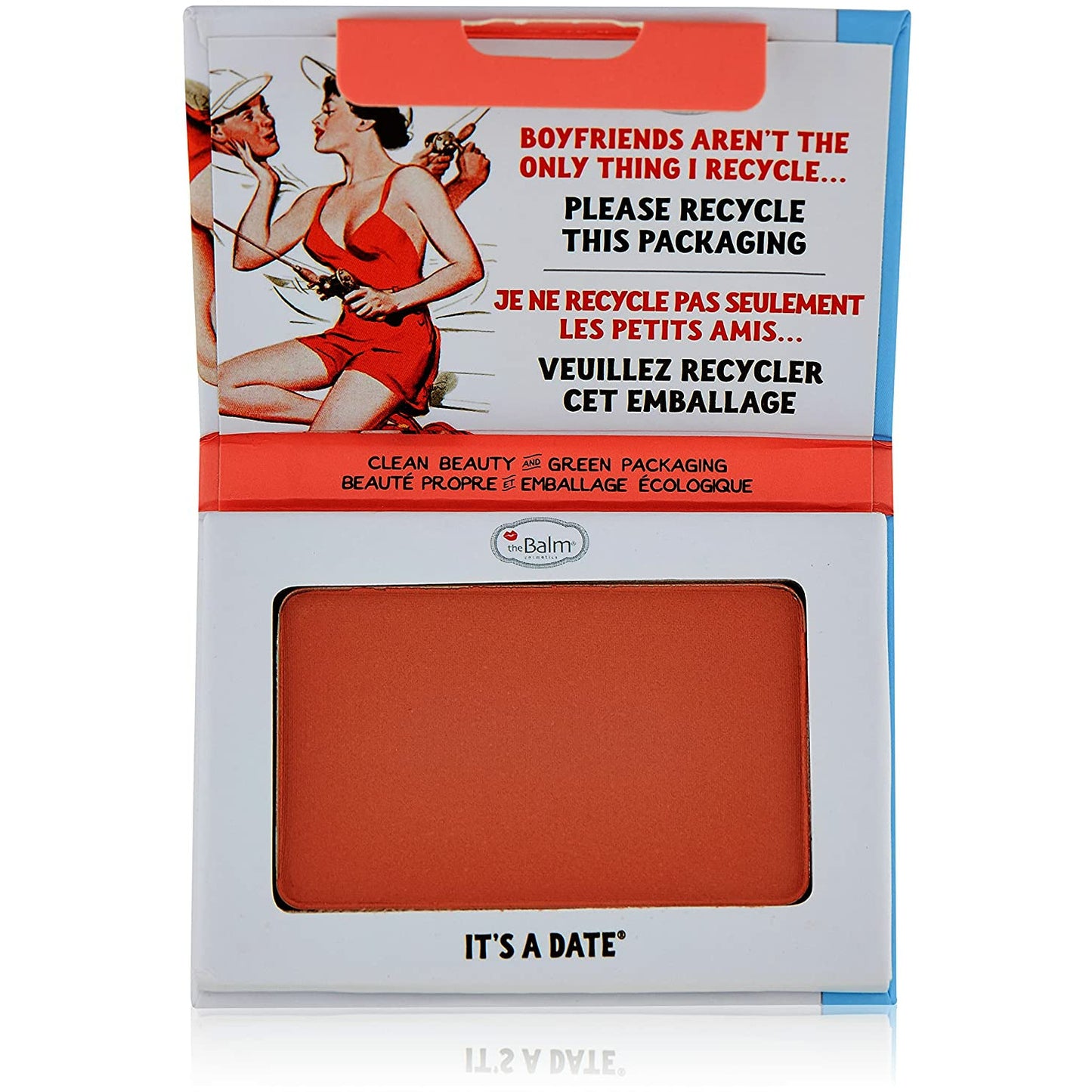 theBalm Clean and Green Powder Blush IT'S A DATE The Beauty Store