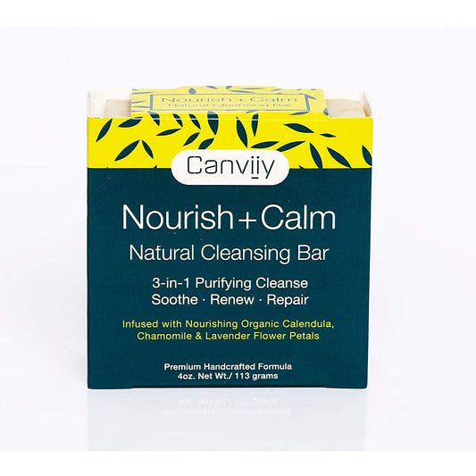 Canviiy ScalpBliss Nourish + Calm Natural Cleansing Bar for 3- in-1 Purifying Cleanse