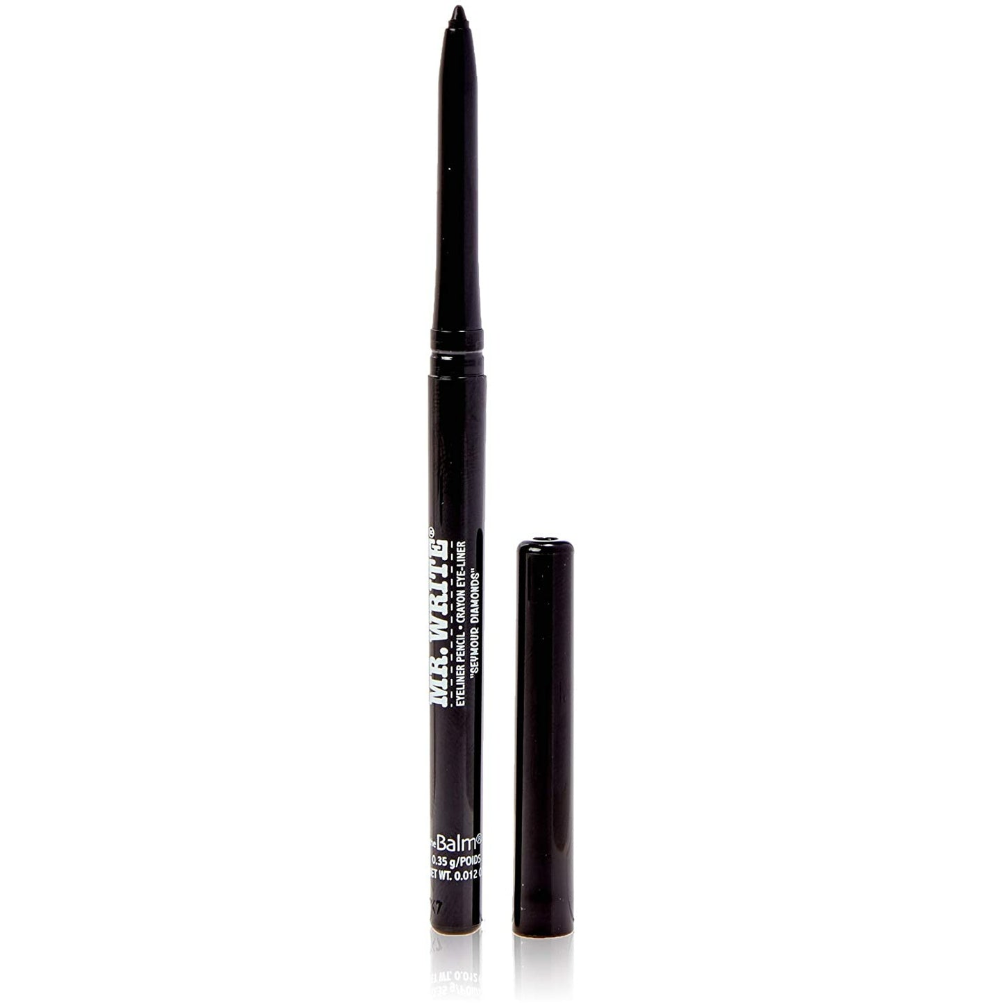 theBalm Mr. Write Seymour Diamonds Eyeliner Pencil, Long Lasting, Highly Pigmented, Satin Finish - black