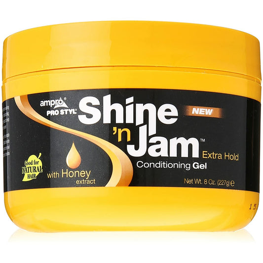 Ampro Shine 'n Jam Conditioning Gel Extra Hold, 8oz