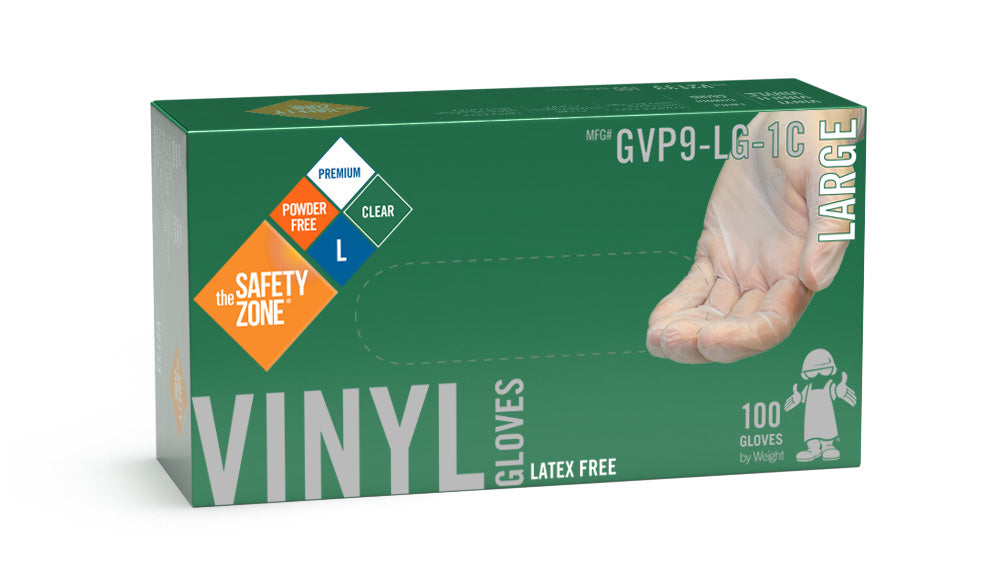 The Safety Zone Small Clear Vinyl Latex and Powder Free, 100 Pack