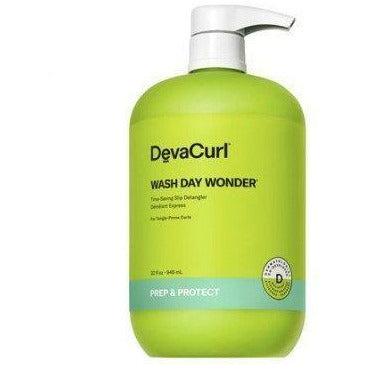 DevaCurl Wash Day Wonder Time-Saving Slip Detangler, Green Oasis, 32 fl. oz