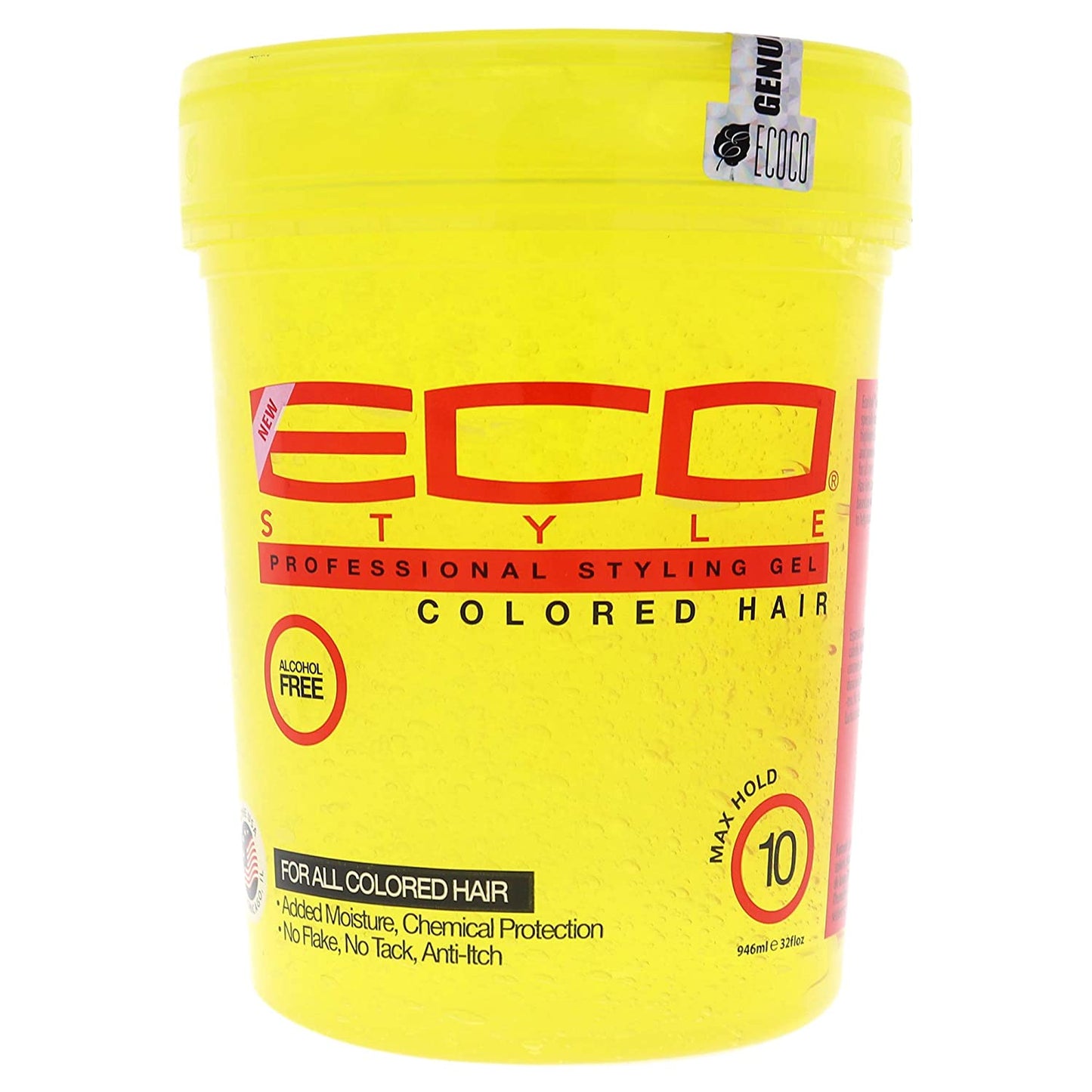 ECO Style Styling Gel for Colored Hair, Max Hold 10