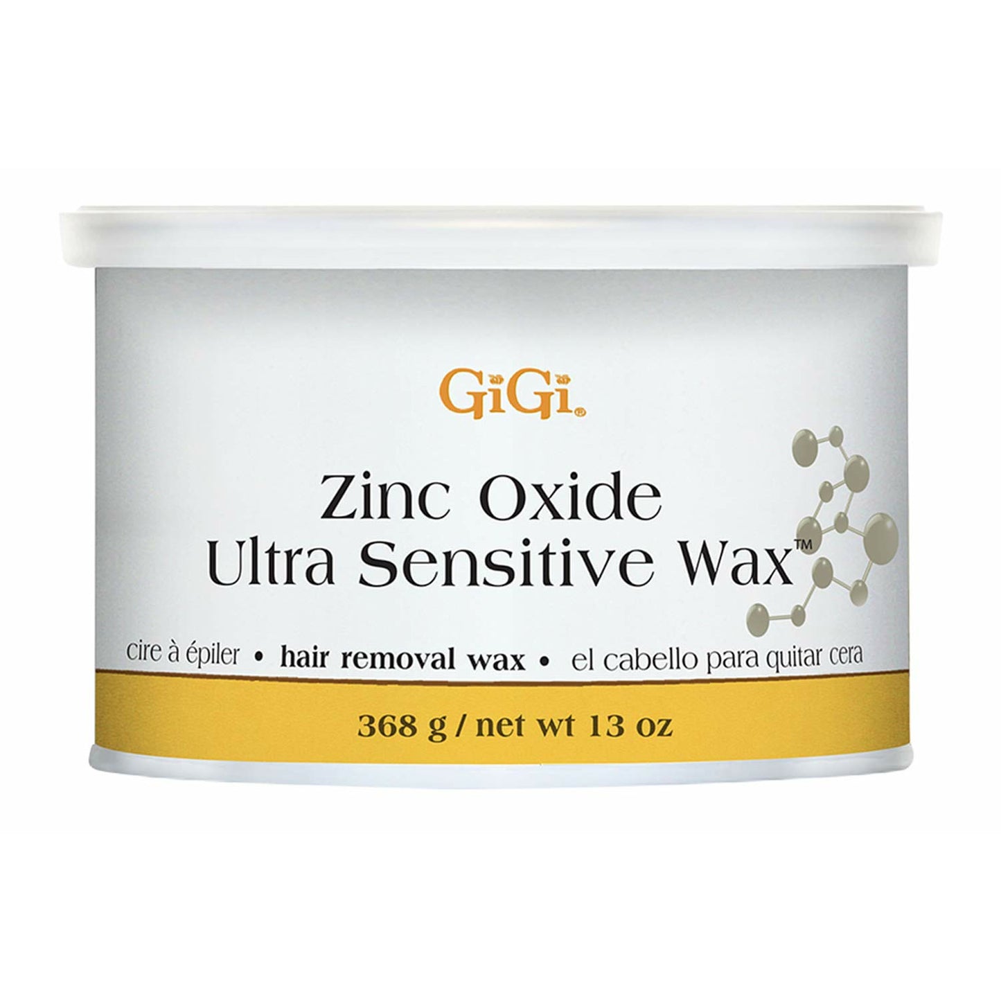 GiGi Zinc Oxide Ultra Sensitive Hair Removal Wax, Gentle and on Extra-Delicate Skin